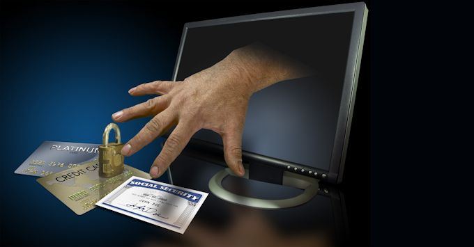 Identity theft on the web with credit cards and social security